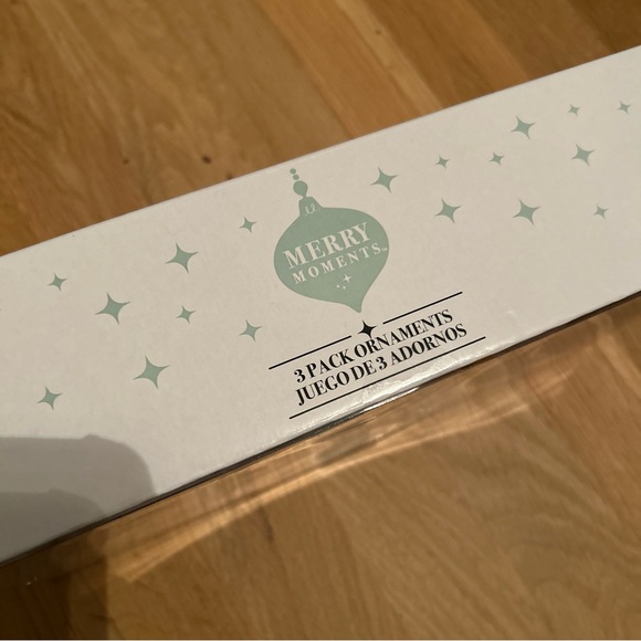 2024 Aldi Merry Moments Glass Christmas Ornament Set of 3 NIB - Picture 6 of 7